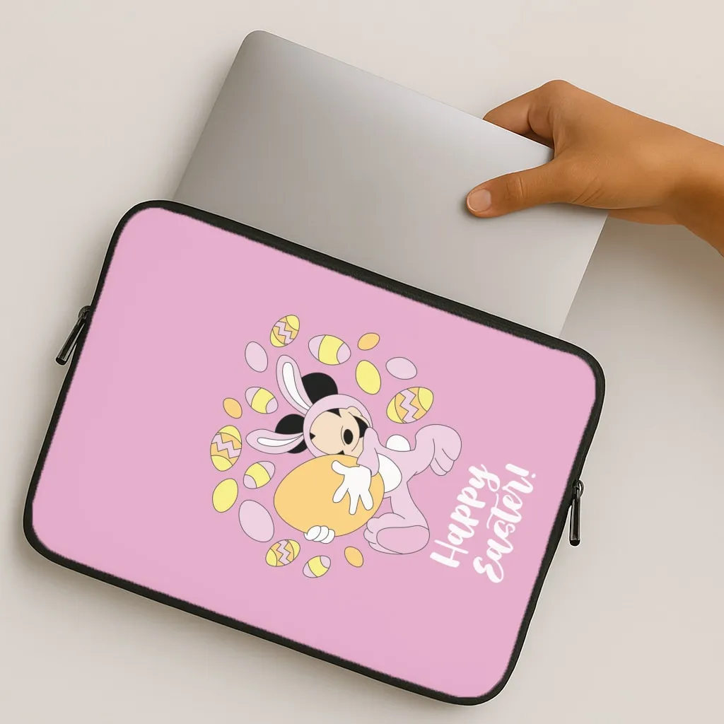 Happy Easter Pink  Laptop Sleeve Everyday Protection