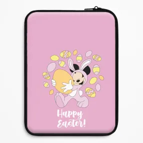 Happy Easter Pink  Laptop Sleeve Elegant Pattern