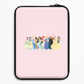 Transparent Edge Soft Layer Fairytale Princesses Cast Laptop Sleeve