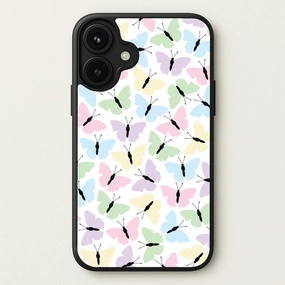 Soft Edge Look Sport Inspired Multi Coloured Butterfly - Butterfly Patterns Phone Case
