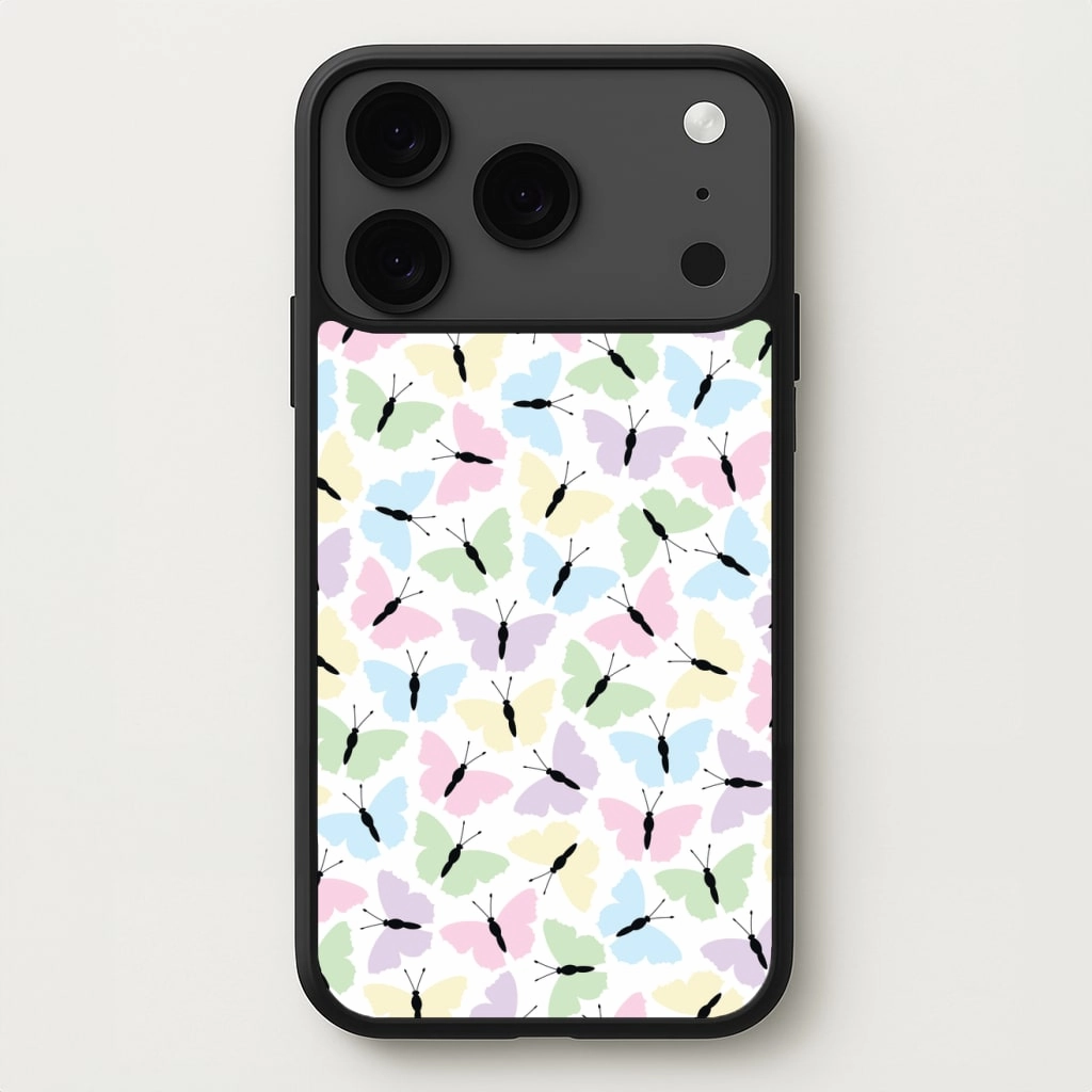Comfort Padding Multi Coloured Butterfly - Butterfly Patterns Phone Case
