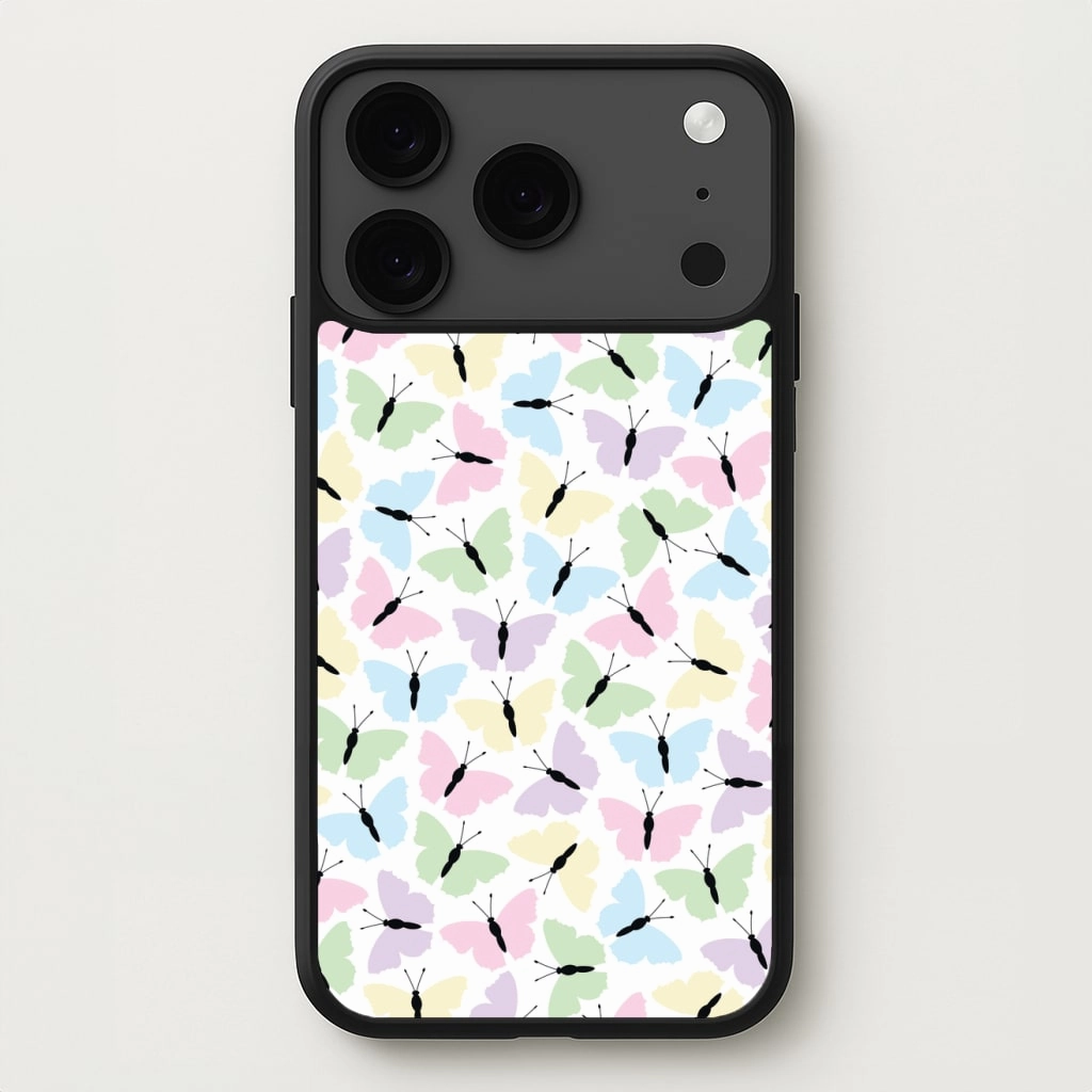 Multi Coloured Butterfly - Butterfly Patterns Phone Case Minimal Texture Layer