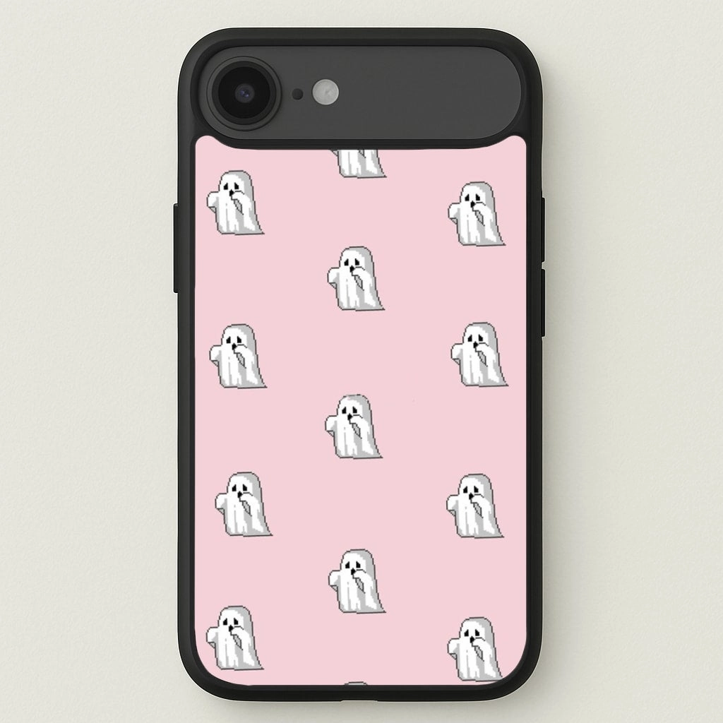 Pastel Pixel Ghost Halloween Phone Case Rugged Edge