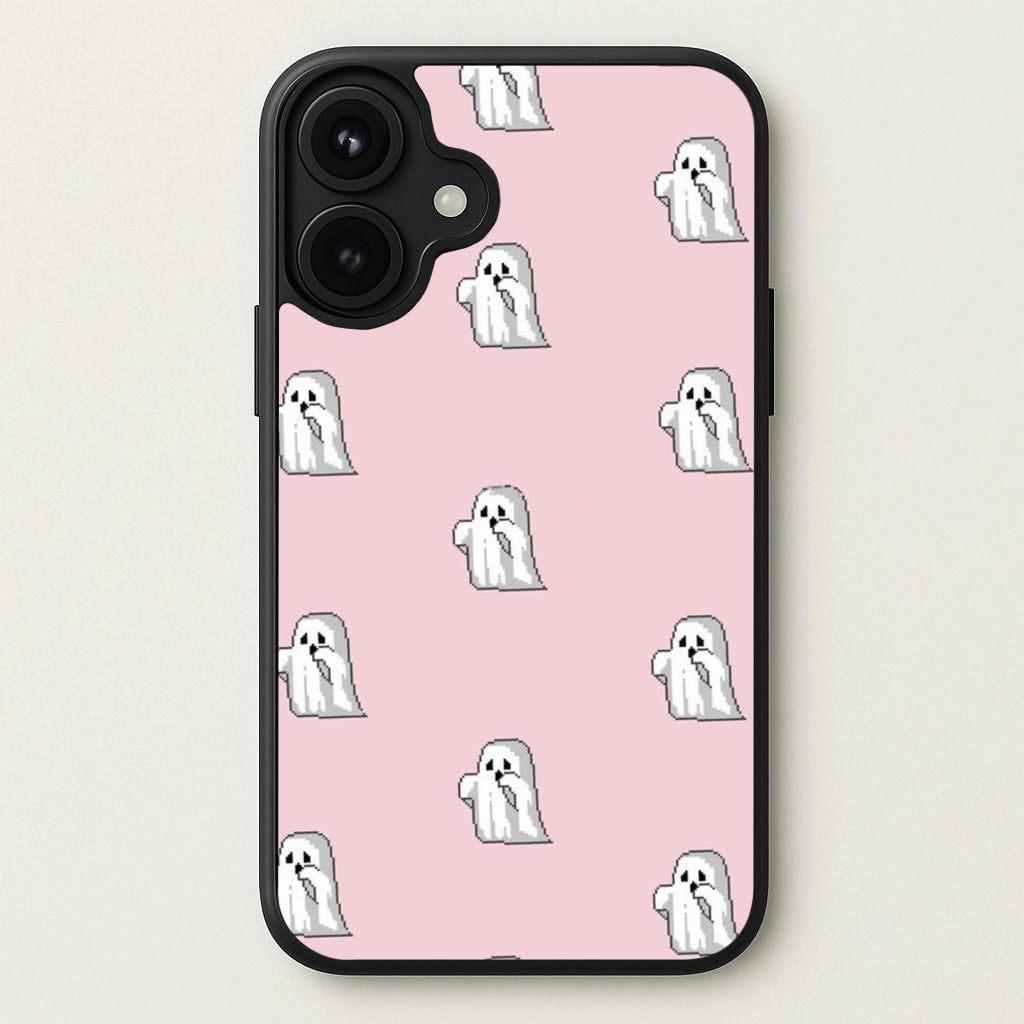 Long Lasting Professional Style Pastel Pixel Ghost Halloween Phone Case