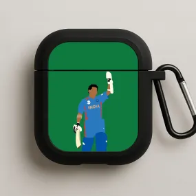 custom printed earbuds case Universal Rubber Organizer Tendulkar - Cricket AirPods Case