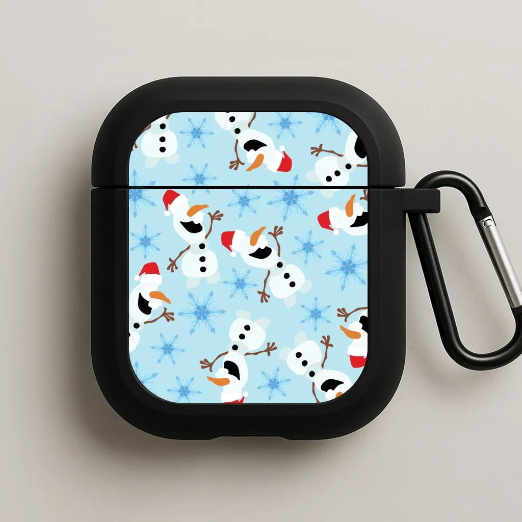 color pop airpods cover Vivid Color Bag Snowman Pattern AirPods Case