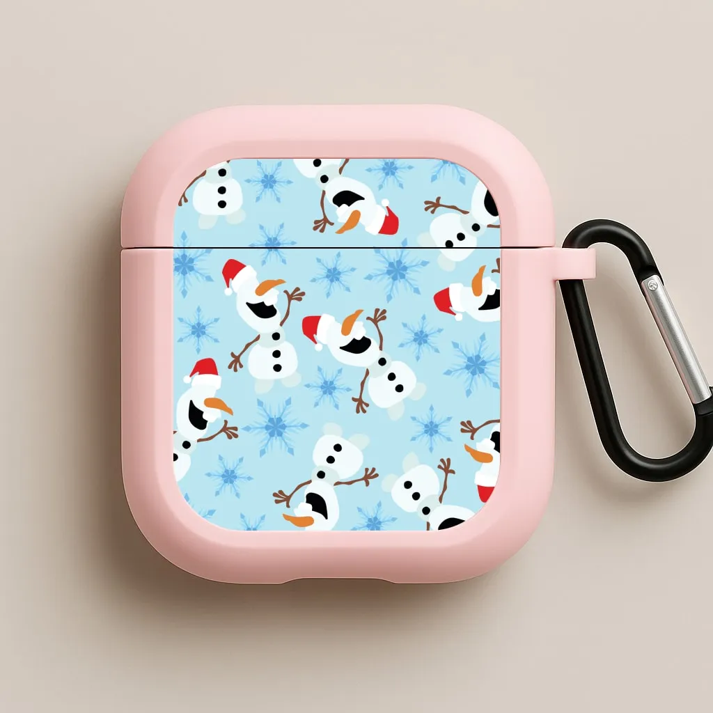 vivid neon commuter silicone cover Snowman Pattern AirPods Case