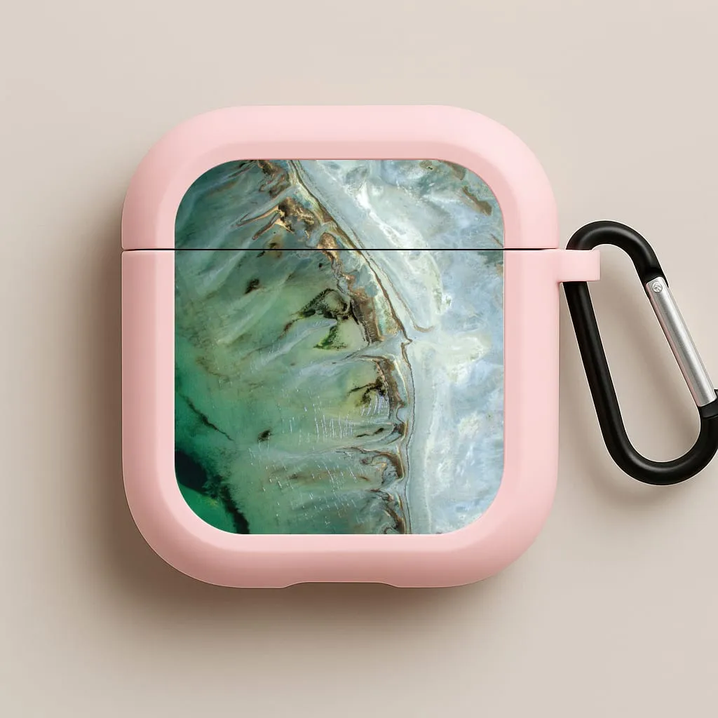 soft flexible protector Emerald Marble  AirPods Case