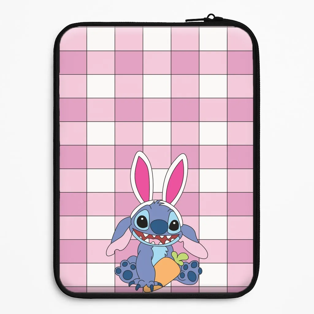 Matte Shield Easter Bunny Blue Alien Laptop Sleeve