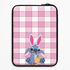 Matte Shield Easter Bunny Blue Alien Laptop Sleeve