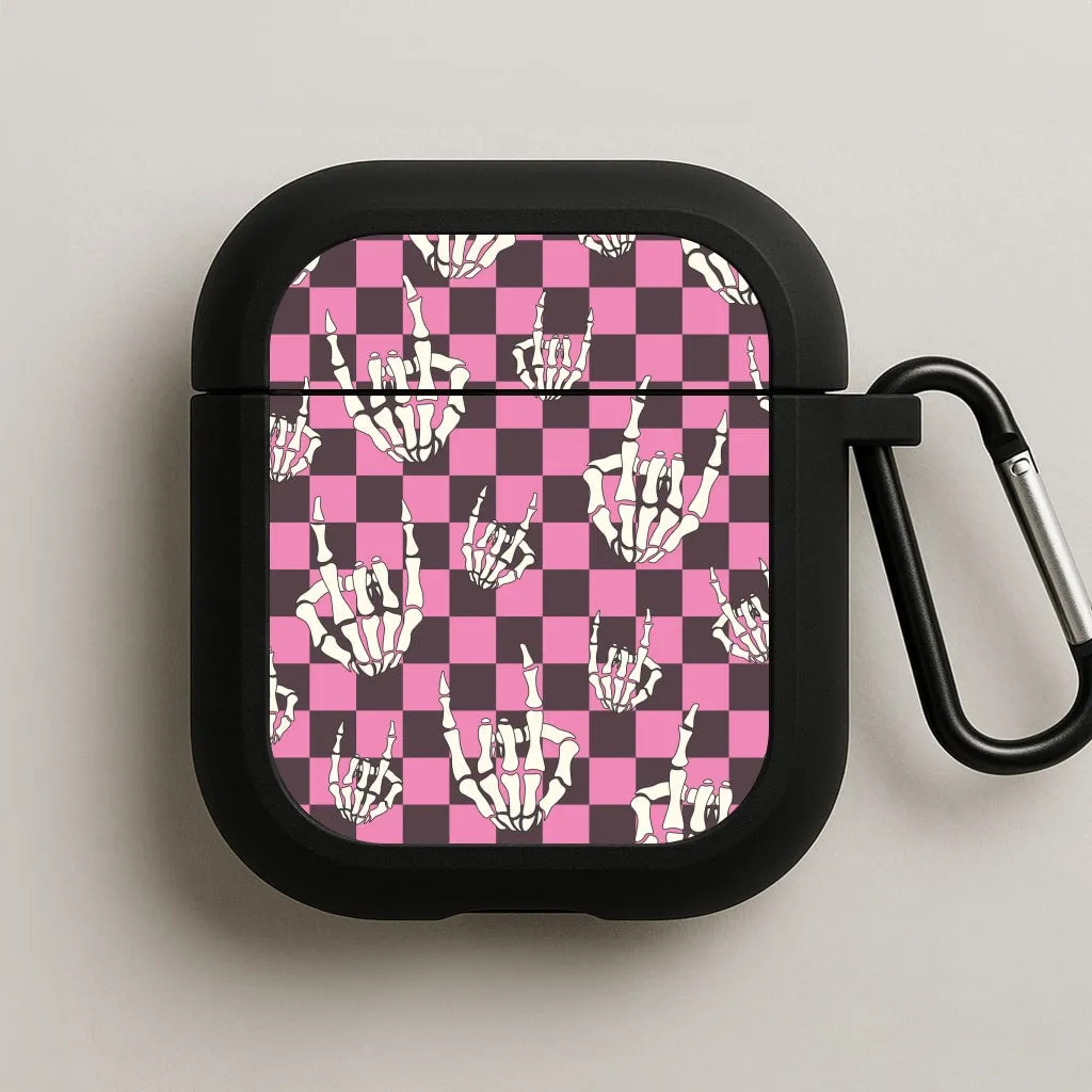 Rock On Skeleton AirPods Case Protective Carry Case