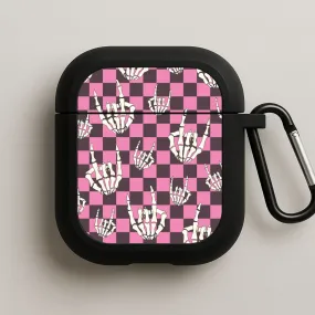 Soft Feel Material Rock On Skeleton AirPods Case