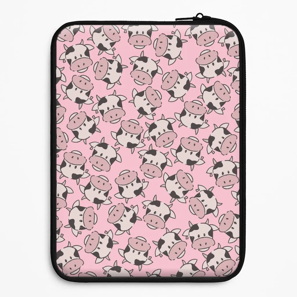 Luxury Detail Cows - Animal Patterns Laptop Sleeve