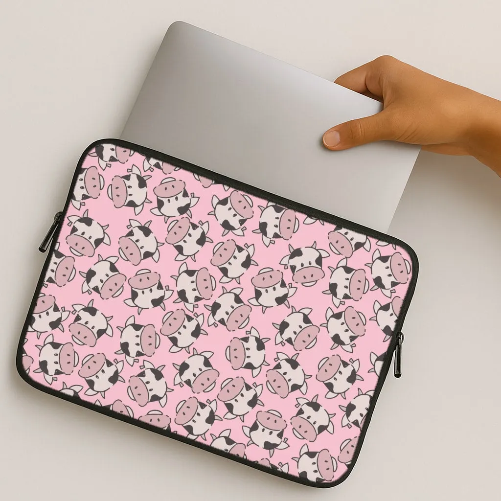 Smooth Finish Cows - Animal Patterns Laptop Sleeve