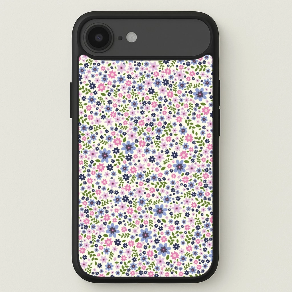 Minimal Shield Shockproof Corners Floral Pattern - Floral Phone Case