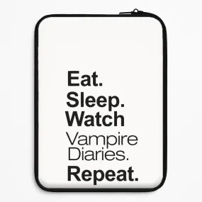 Screen Bumper Impact Guard Eat Sleep Watch VPD Repeat Laptop Sleeve