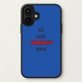 Flexible Pattern Layer Minimal Cover Eat, sleep, repeat Phone Case