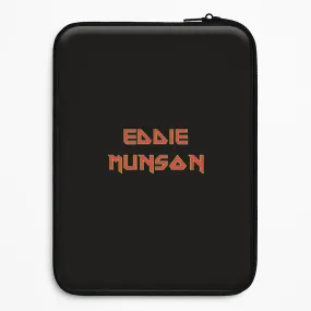 Eddie Munson Text Laptop Sleeve Durable Edge Finish Shock Absorber