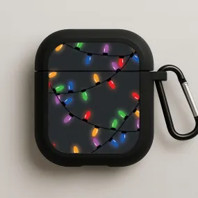 Rainbow Lights - Christmas Patterns AirPods Case Minimal Silicone Organizer