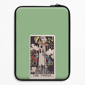 Hybrid Pattern Tarot Card XVI Laptop Sleeve