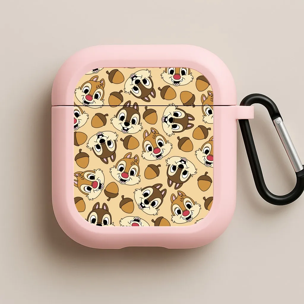 Cute Squirrels And Acorns Pattern AirPods Case compact outdoor airpods shell Fashion Compact Holder