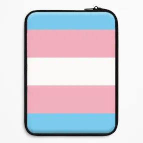 High gloss Magnetic Mount Trans Flag - Pride Laptop Sleeve