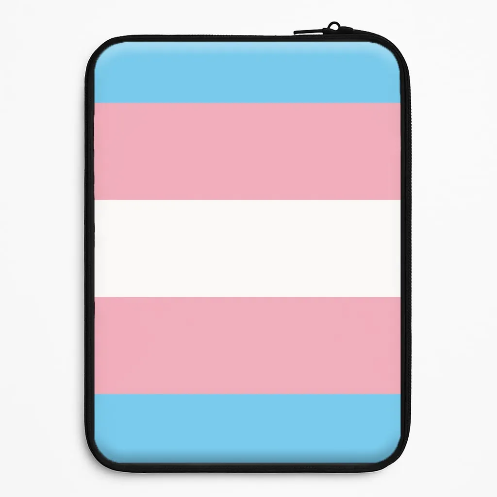 High gloss Magnetic Mount Trans Flag - Pride Laptop Sleeve