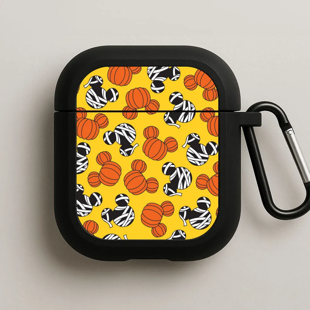 Everyday Carry Case Pumpkin And Mummy Mouse Pattern AirPods Case