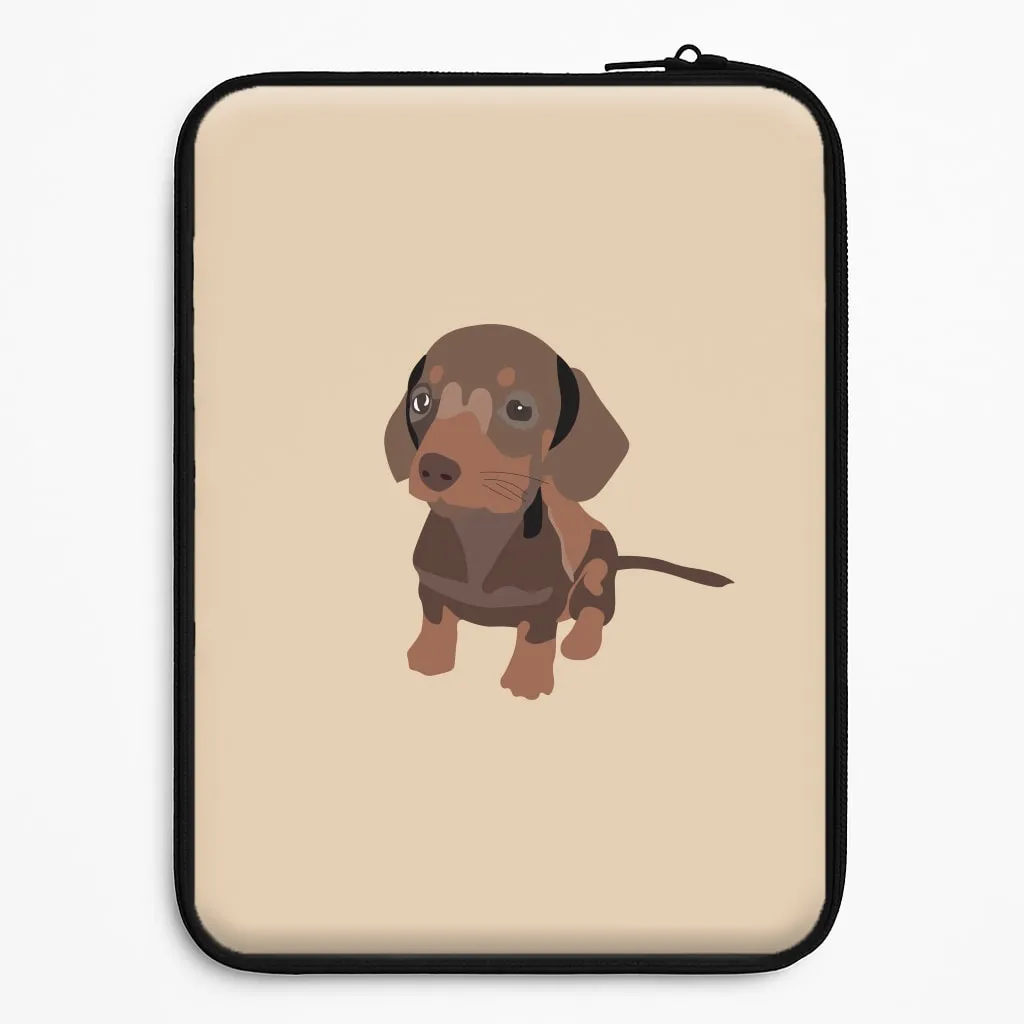 Brown - Dachshunds Laptop Sleeve Stylish Finish Hybrid Look