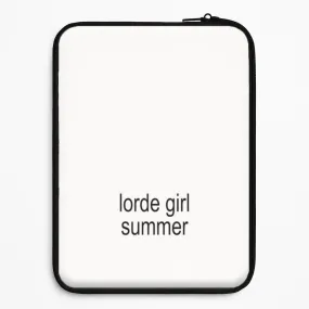 Lorde Girl Summer Laptop Sleeve Protective Form Fit