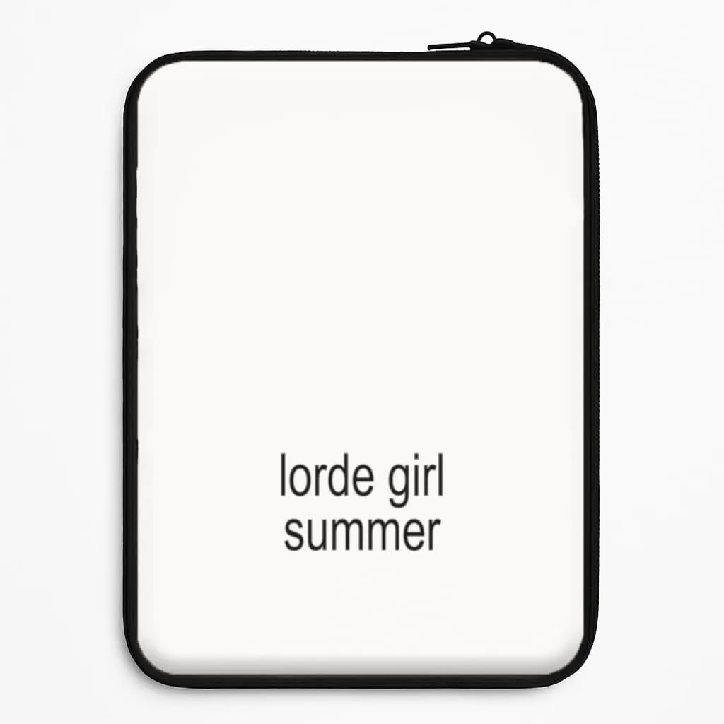Lorde Girl Summer Laptop Sleeve Protective Form Fit