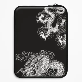 White Dragon Laptop Sleeve Durable Finish Premium Surface