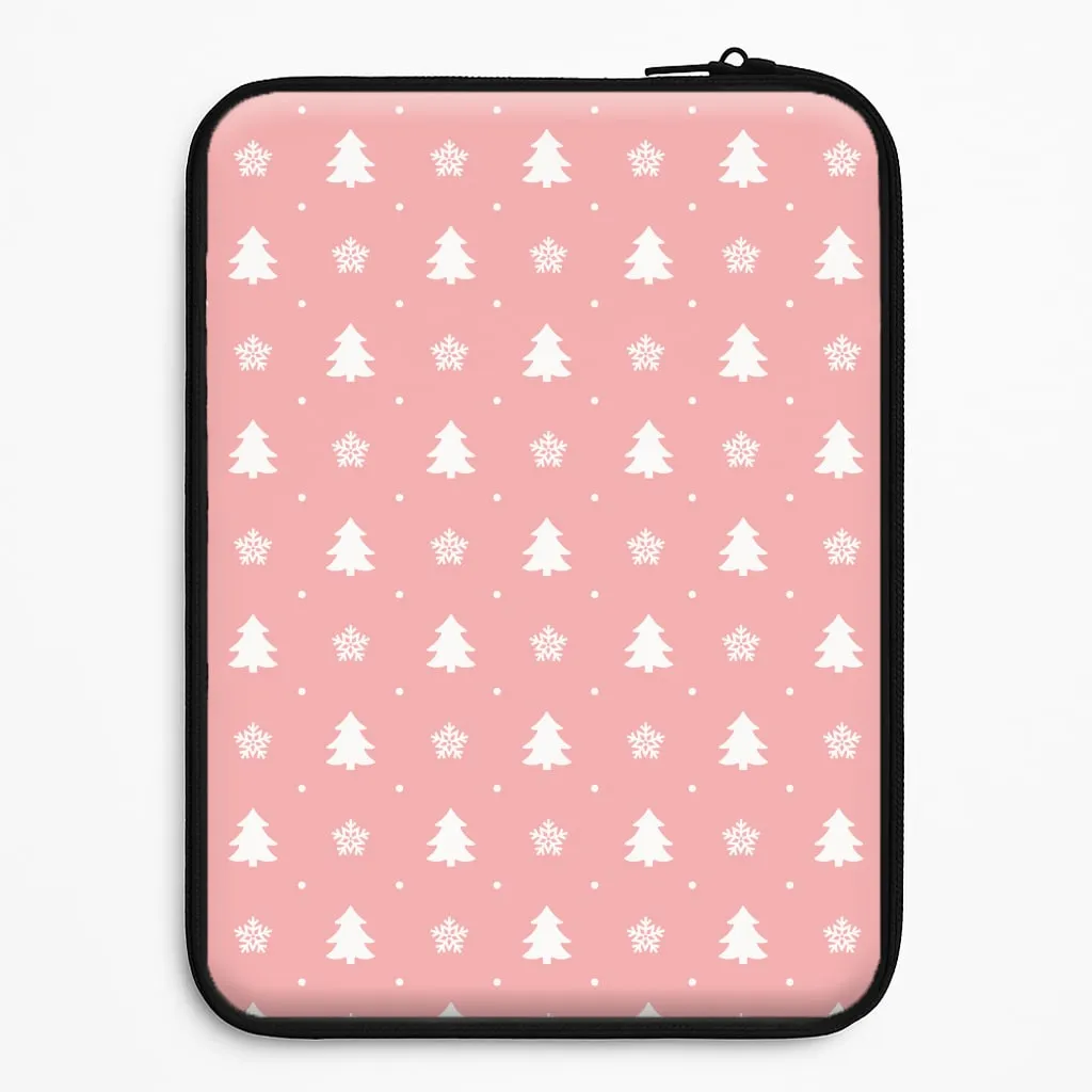 Pink Tree Pattern Laptop Sleeve Stylish Texture Trendy Pattern