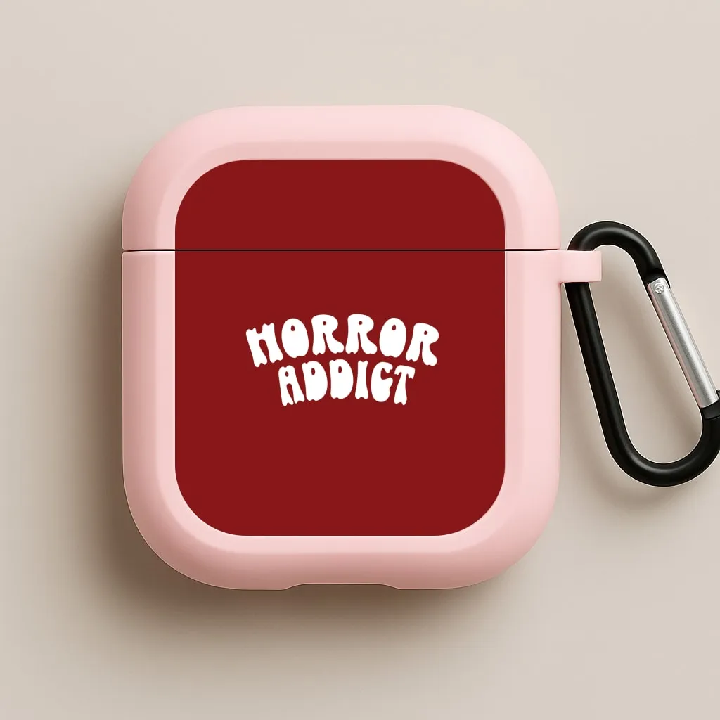 portable silicone commuter shell Vivid Pattern Cover Horror Addict AirPods Case