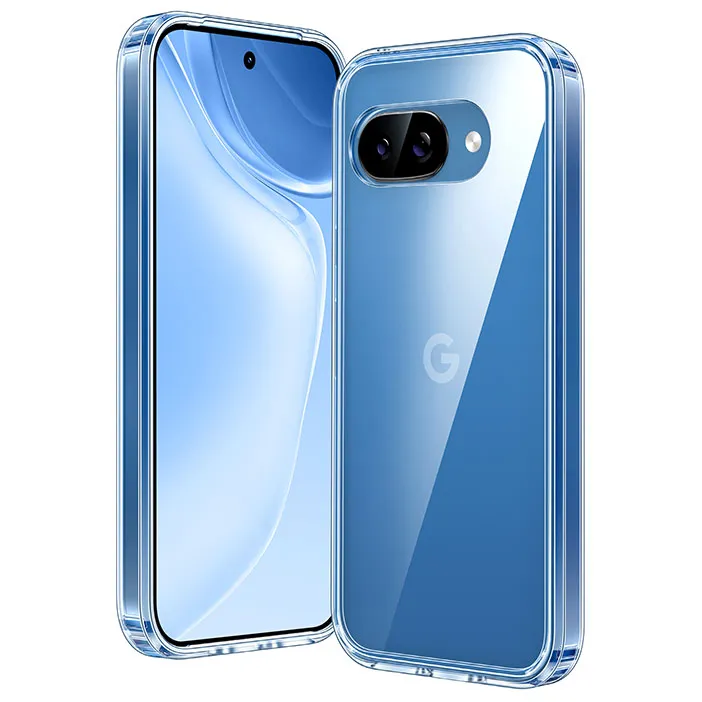 FNTCASE for Google Pixel 9A 6.1 inch Clear Case: Wireless Charging Anti Yellowing Shockproof Phone Case Lightweight Shell