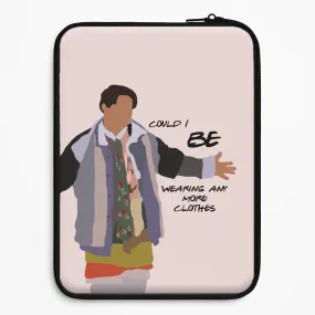 Metal Texture Could I Be Wearing Any More Clothes Laptop Sleeve