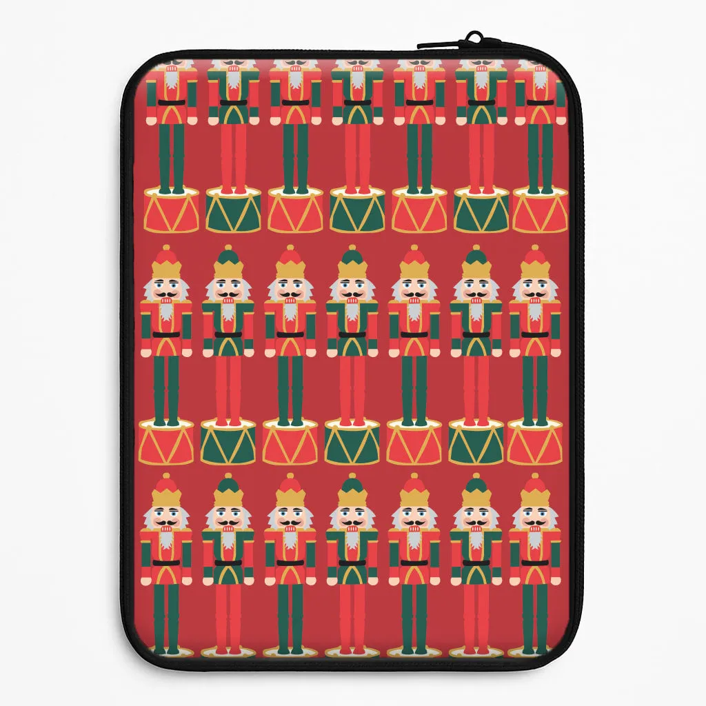 Transparent Shell Nutcracker - Christmas Patterns Laptop Sleeve