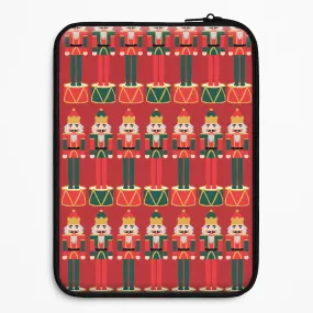 Transparent Shell Nutcracker - Christmas Patterns Laptop Sleeve