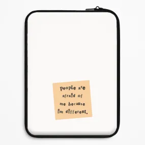 Smooth Design People Are Afraid Of Me - Scissorhands Laptop Sleeve