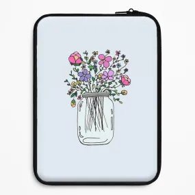 Cartoon Flower Jar Laptop Sleeve Premium Quality Premium Feel