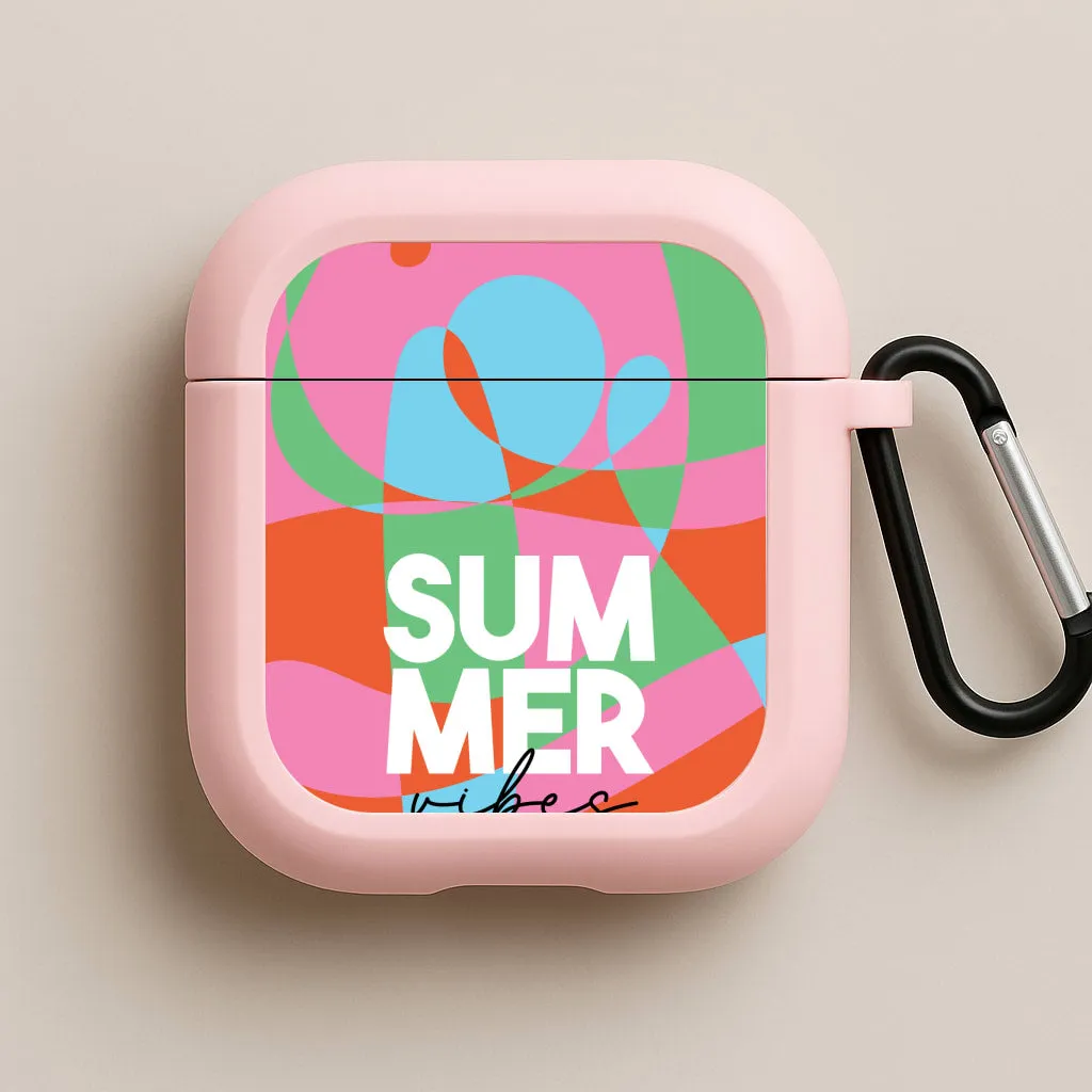Summer Vibes  AirPods Case Fashion Silicone Texture compact ergonomic travel airpods case
