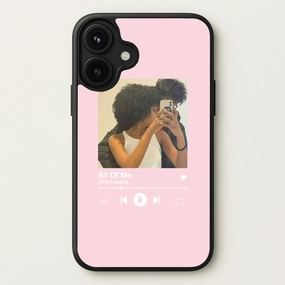 Album Cover - Personalised Couples Phone Case Bold colors Sleek Form