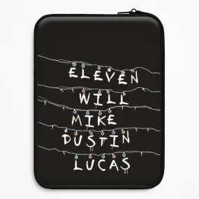 Flexible structure Protective Frame Design Eleven, Will, Mike, Dustin & Lucas Laptop Sleeve