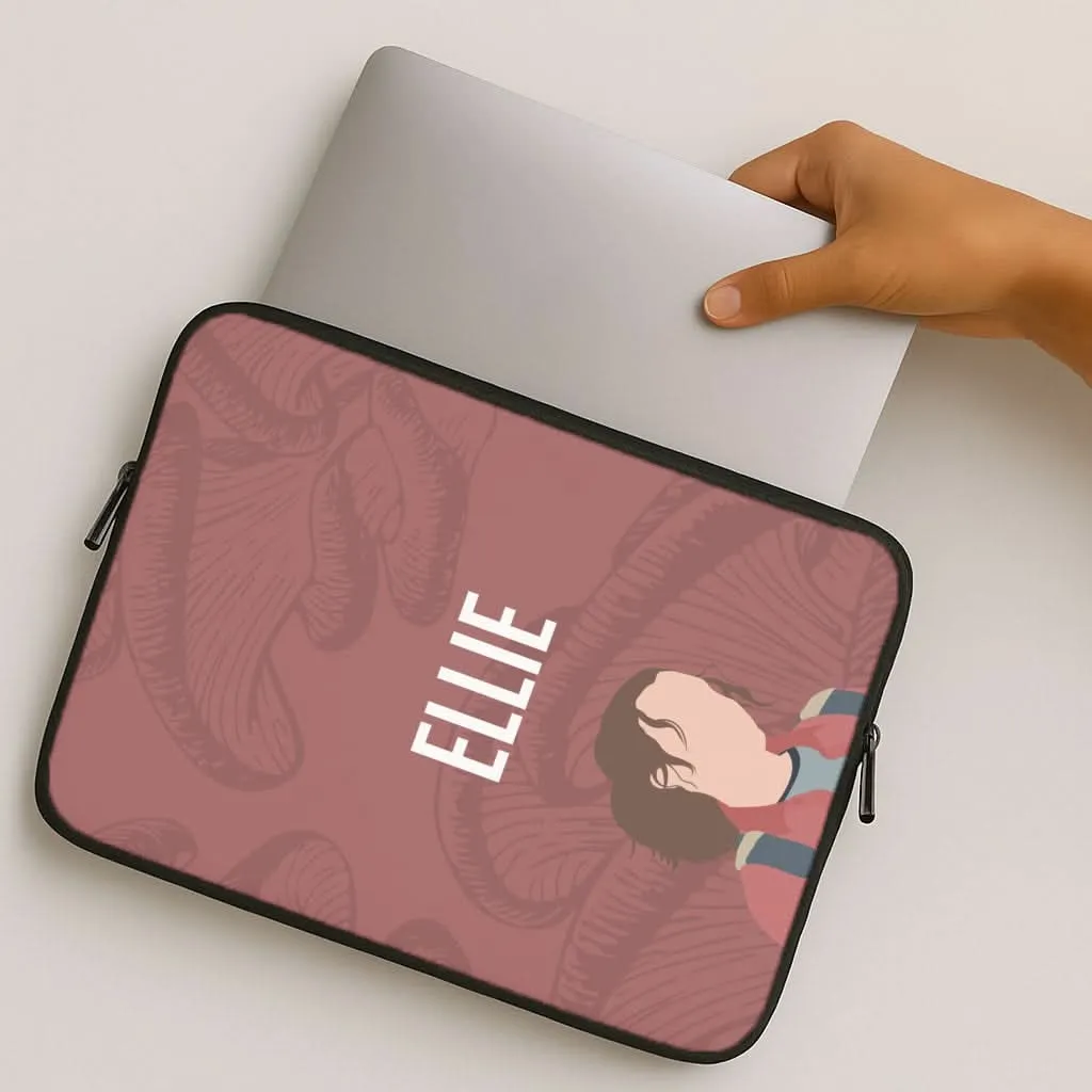 Soft Grip Layer Printed Graphic Ellie Mushroom Pattern Laptop Sleeve
