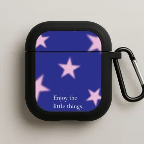 Enjoy The Little Things Dark Purple AirPods Case airpods travel companion