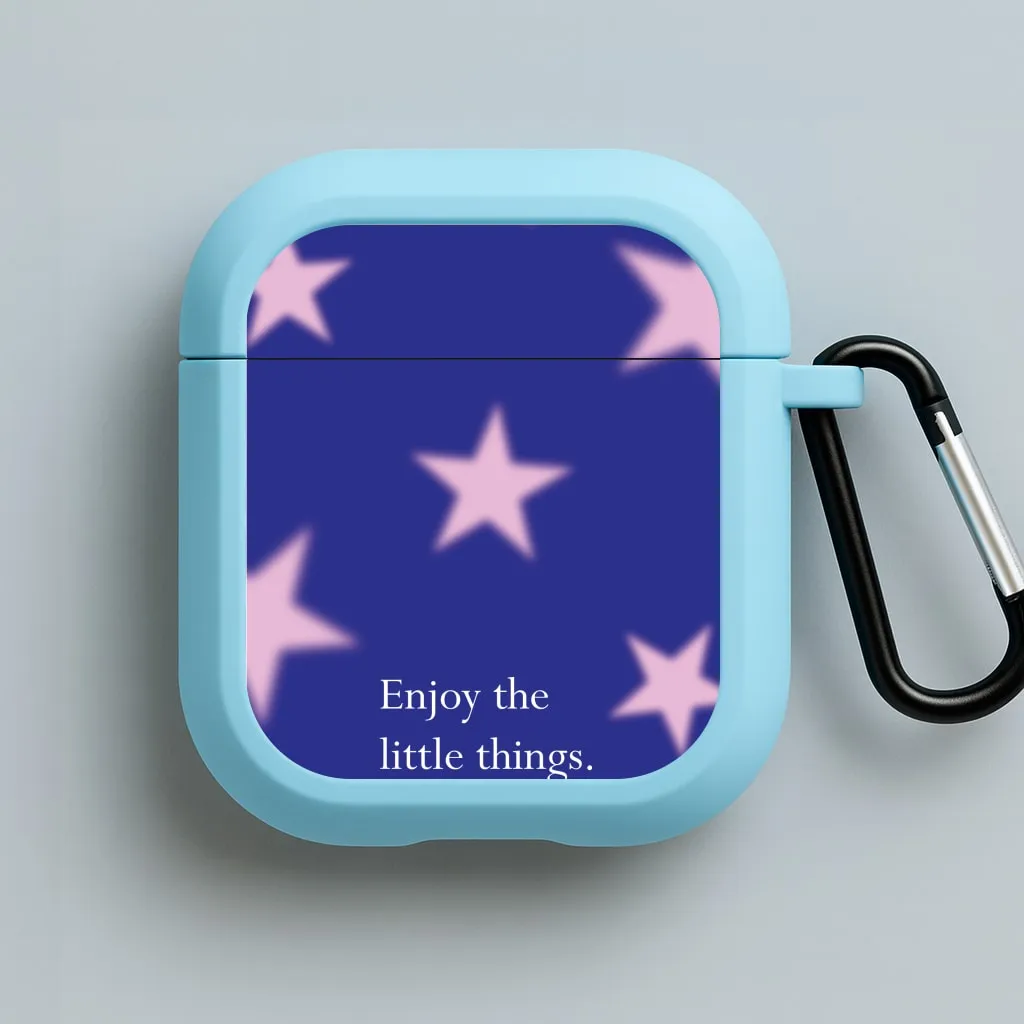 daily use protective shell colorful pocket airpods protector Enjoy The Little Things Dark Purple AirPods Case