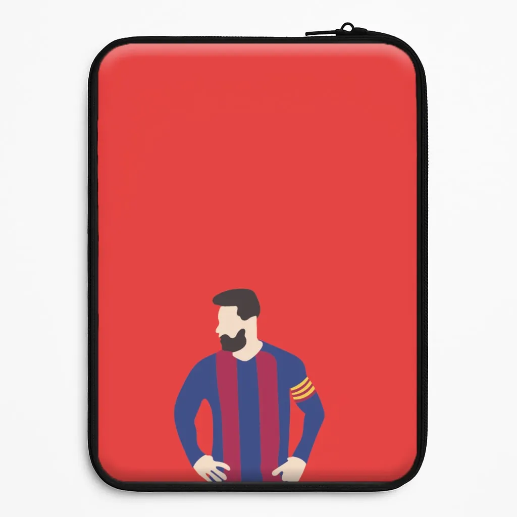 Gloss Surface Layer Messi Barca Laptop Sleeve