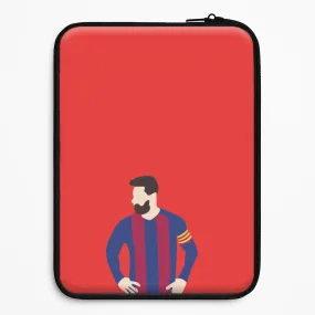 Gloss Surface Layer Messi Barca Laptop Sleeve
