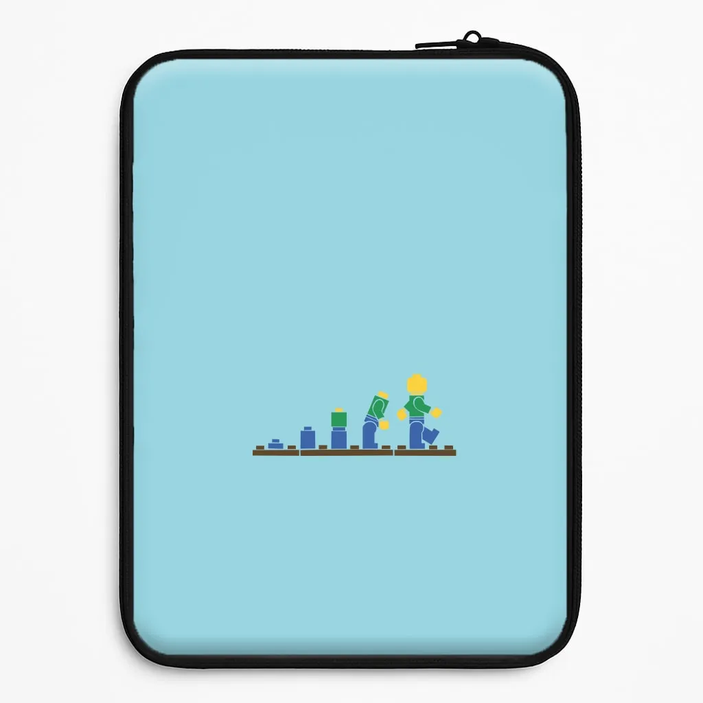 Glossy Look Building - Bricks Laptop Sleeve