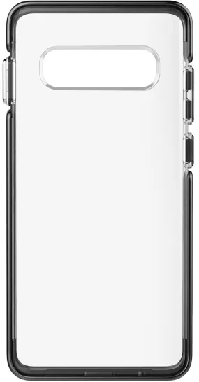 Ambassador Case for Samsung Galaxy S10  (PLUS SIZE) - Clear Black Silver Lightweight Protection
